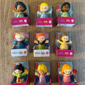 Fisher price Little people Disney princess characters set of 9 figures 2024 NEW